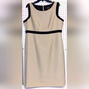 Elegant Beige Sleeveless Dress
